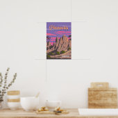 Illustratie Reis Kunst Pinnacles National Park Poster (Keuken)