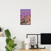Illustratie Reis Kunst Pinnacles National Park Poster (Thuiskantoor)