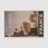  Illustratie Reizen Parijs, Frankrijk Tissuepapier (Voorkant)