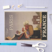  Illustratie Reizen Parijs, Frankrijk Tissuepapier (Craft)