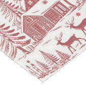 Illustratie Rendieren en Huizen Winter Medium Tafelloper (Hoek)