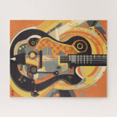 Illustratie Retro Guitar Legpuzzel (Horizontaal)