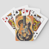 Illustratie Retro Guitar Pokerkaarten (Achterkant)