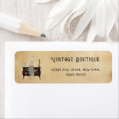  illustratie Retro Retro Retro Adres Etiket (Insitu)