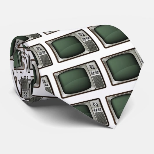 Illustratie Retro-tv Stropdas (Opgerold)