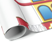 Illustratie retrotram cadeaupapier (Rol Hoek)