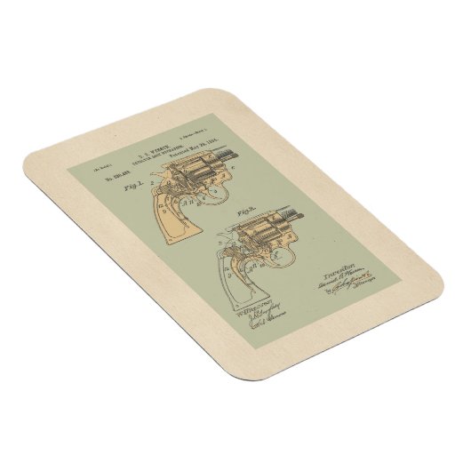 Illustratie  revolver-patenten magneet (Rechterzijde)