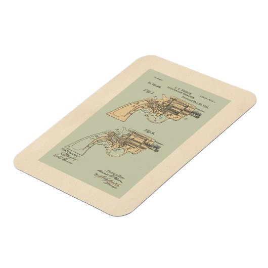 Illustratie  revolver-patenten magneet (Linkerzijde)