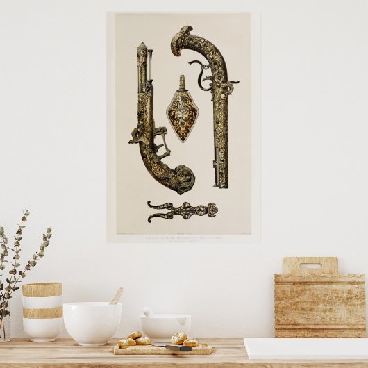 Illustratie  revolver poster (Keuken)