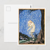 Illustratie  Rie Cramer Star Girl Briefkaart (Voorkant / Achterkant)