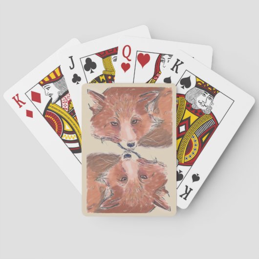 Illustratie rode voskleur weergegeven pokerkaarten (Achterkant)
