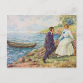 illustratie Romantic Couple Briefkaart (Voorkant)