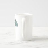 Illustratie rond Plant rond rondhout Porselein Kop (Achterkant)