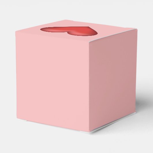 Illustratie rood hart op zwarte roze kleur bedankdoosjes (Achterkant)