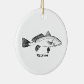 Illustratie roodbaars keramisch ornament (Rechts)