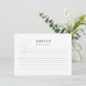 Illustratie Roos Wedding Bride Advice Card Informatiekaartje (Staand voorkant)