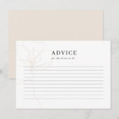 Illustratie Roos Wedding Bride Advice Card Informatiekaartje (Voorkant / Achterkant)