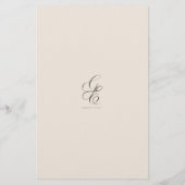 Illustratie Roos Wedding-menukaart (Achterkant)