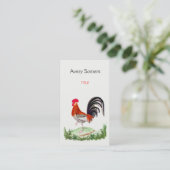 Illustratie  rooster visitekaartje (Staand voorkant)