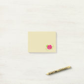 Illustratie roze Rose Post-it® Notes (Op bureau)