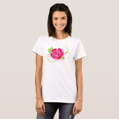 Illustratie roze Rose T-shirt (Voorkant volledig)