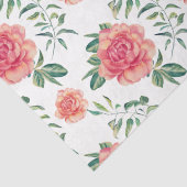 Illustratie roze rozen Waterverven Tissuepapier (Detail)