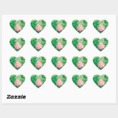 Illustratie roze vrij Roos Hart Sticker (Vel)