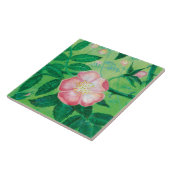 Illustratie roze vrij Roos Tegeltje (Zijkant)