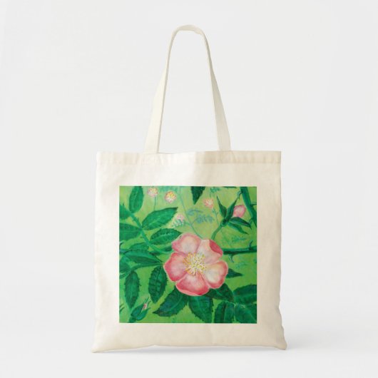 Illustratie roze vrij Roos Tote Bag (Voorkant)