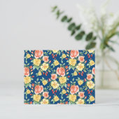 Illustratie  Rozen bloemen patroon bloemen Briefkaart (Staand voorkant)