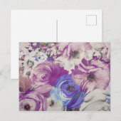 Illustratie Rozen bloemen patroon bloemen Briefkaart (Voorkant / Achterkant)