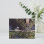 Illustratie  ruimtekolonie briefkaart (Staand voorkant)