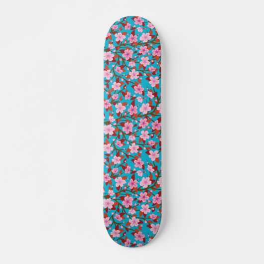 Illustratie Sakura-ventilator Persoonlijk Skateboard (Voorkant)