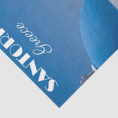 illustratie Santorini, Griekenland Reizen Tissuepapier (Detail)