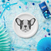 Illustratie schattige Franse Bulldog Papieren Bordje (Feest)