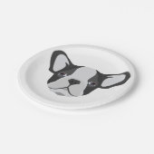 Illustratie schattige Franse Bulldog Papieren Bordje (Gekanteld)