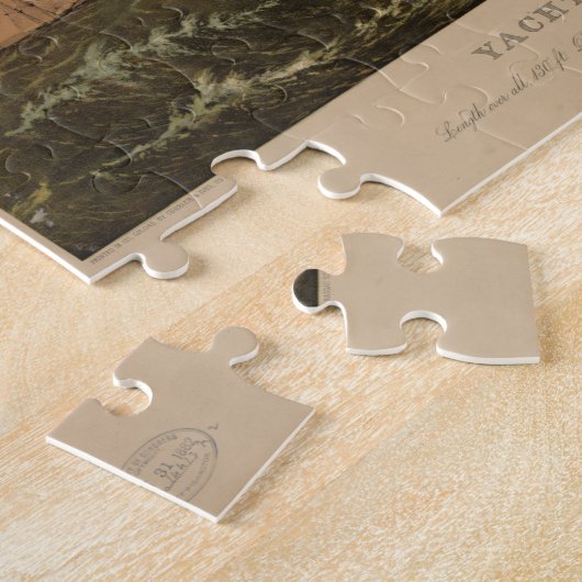 Illustratie  Schooner-jacht (1882) Legpuzzel (Zijkant)