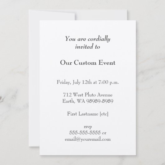 Illustratie  schrijfmachine kaart (Voorkant)