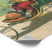  illustratie "Schuif in een rolstoel" Poster (Hoek)