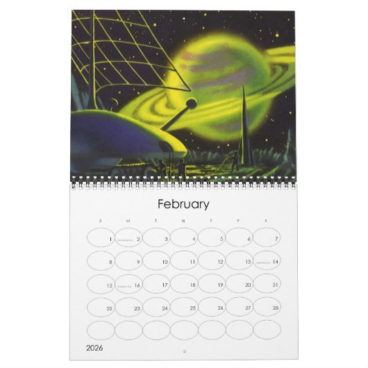  illustratie Science Fiction Kalender (Feb 2026)