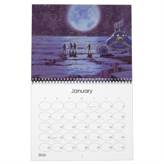  illustratie Science Fiction Kalender (Jan 2026)