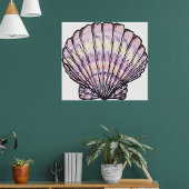 Illustratie Seashell Poster