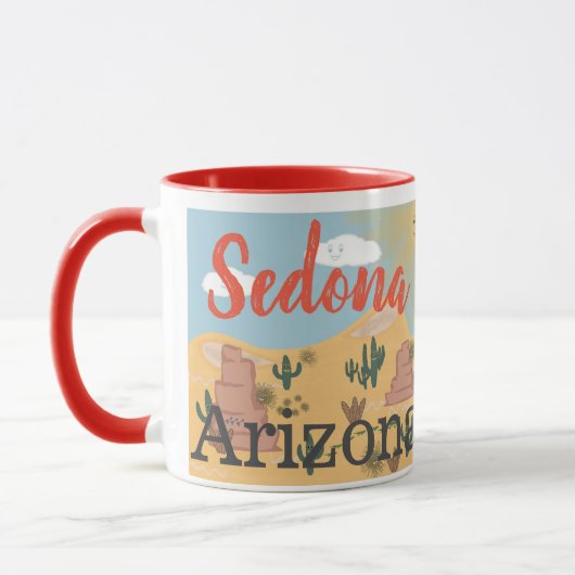 Illustratie Sedona Arizona Desert Mok (Links)