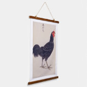  illustratie: Shamo kippen Hangend Wandkleed (Gebogen)