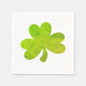 Illustratie Shamrock Irish Painting Party Servet (Voorkant)
