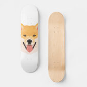 Illustratie Shiba Inu Persoonlijk Skateboard (Voorkant)