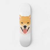 Illustratie Shiba Inu Persoonlijk Skateboard (Voorkant)