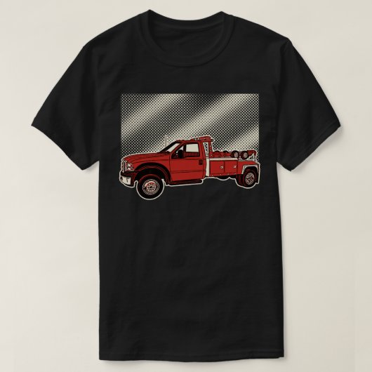 Illustratie sleepwagen t-shirt (Design voorkant)
