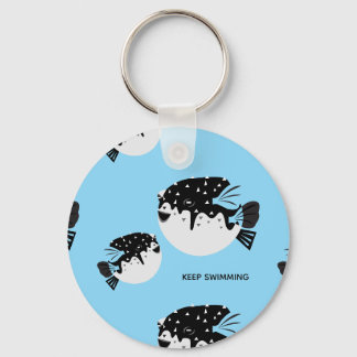 Illustratie sleutelhanger van schattige sullige ko