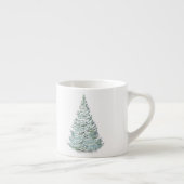 Illustratie sneeuwbedekking sparren espresso kop (Rechts)